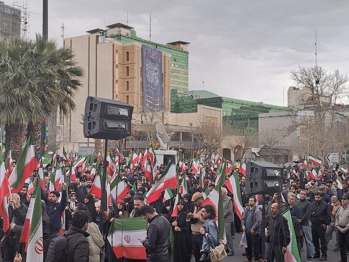 تجمع مردمی «تا پای جان برای ایران» در تهران برگزار شد