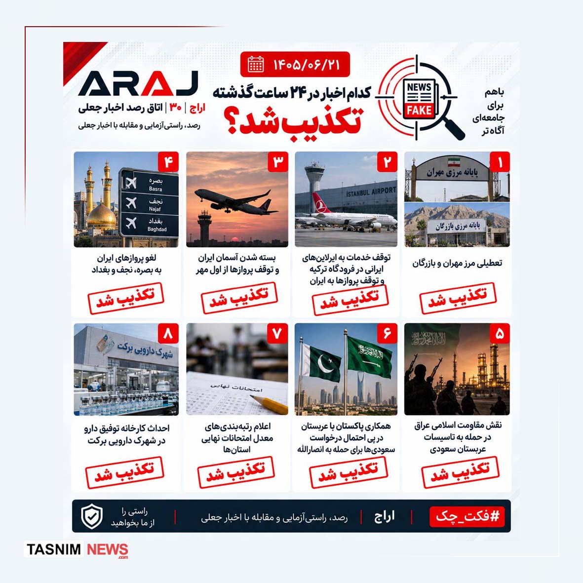 تکذیب+خبرها